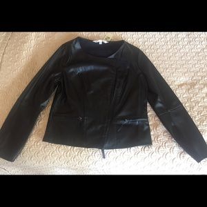 Faux leather jacket